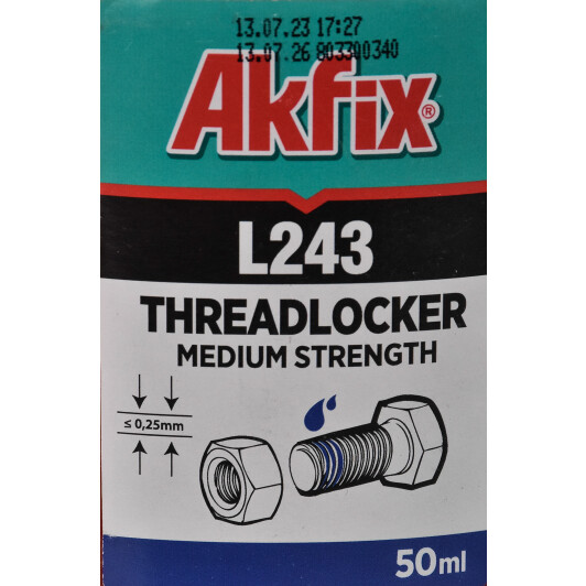 Фиксатор резьбы Akfix L243 синий