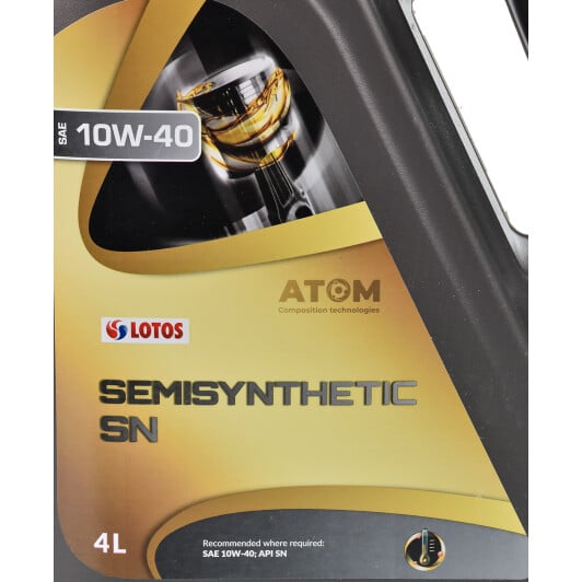 Моторное масло LOTOS Semisynthetic SN 10W-40 4 л на Citroen C1