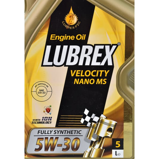 Моторное масло Lubrex Velocity Nano MS 5W-30 5 л на Hyundai ix55