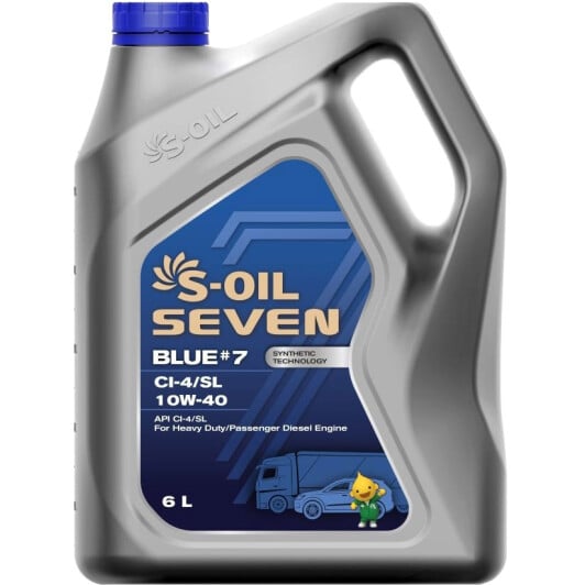 Моторное масло S-Oil Seven Blue #7 CI-4/SL 10W-40 6 л на Nissan Pulsar