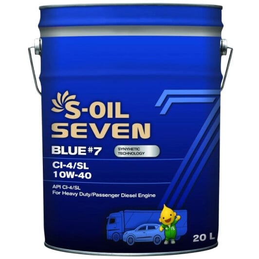 Моторна олива S-Oil Seven Blue #7 CI-4/SL 10W-40 20 л на Volkswagen Beetle