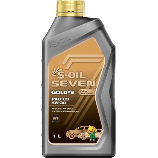 Моторна олива S-Oil Seven Gold #9 PAO C3 5W-30 1 л на Toyota Aristo