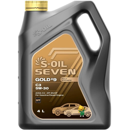 Моторное масло S-Oil Seven Gold #9 C3 5W-30 4 л на Volkswagen Amarok