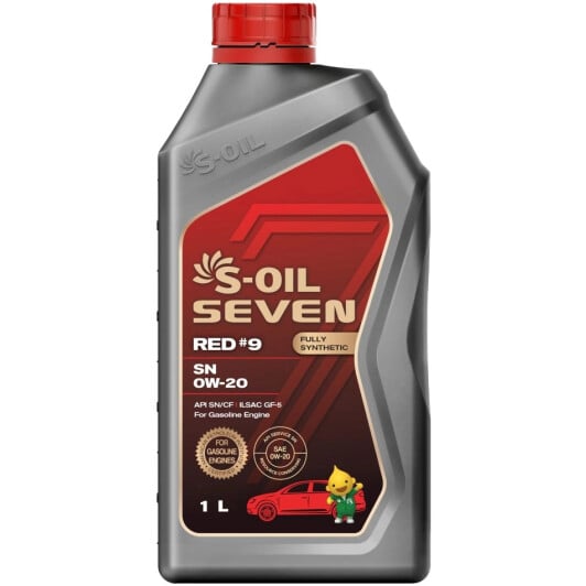 Моторна олива S-Oil Seven Red #9 SN 0W-20 1 л на Kia Pride