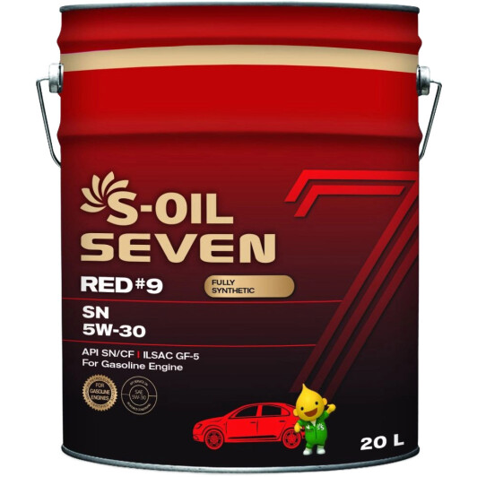 Моторное масло S-Oil Seven Red #9 SN 5W-30 20 л на Peugeot 3008
