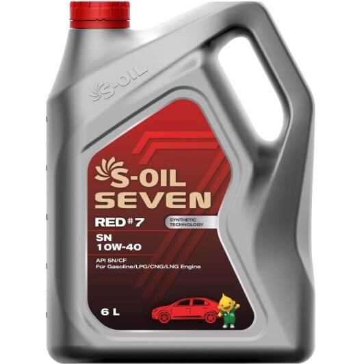 Моторное масло S-Oil Seven Red #7 SN 10W-40 6 л на Kia Retona