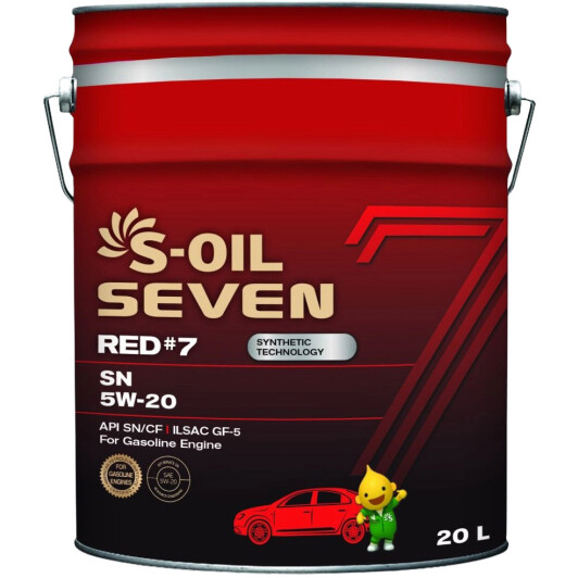Моторное масло S-Oil Seven Red #7 SN 5W-20 20 л на Land Rover Discovery