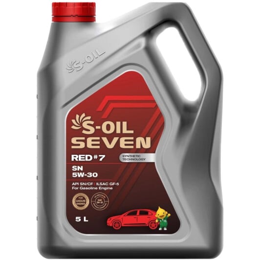Моторное масло S-Oil Seven Red #7 SN 5W-30 на Toyota Yaris