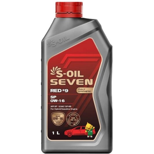 Моторна олива S-Oil Seven Red #9 SP 0W-16 1 л на Porsche Boxster