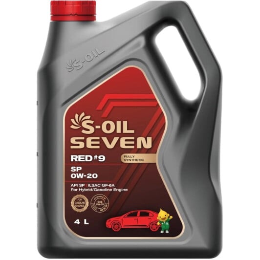 Моторное масло S-Oil Seven Red #9 SP 0W-20 4 л на Fiat Stilo