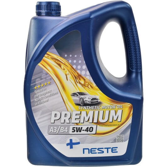 Моторное масло Neste PREMIUM А3/B4 5W-40 4 л на Nissan Pulsar