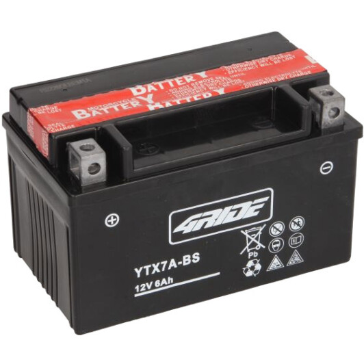 Акумулятор 4RIDE 6 CT-6-L YTX7A-BS
