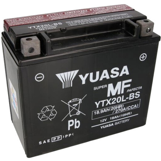 Аккумулятор Yuasa 6 CT-18,9-R Super MF Pafecta YTX20L-BS
