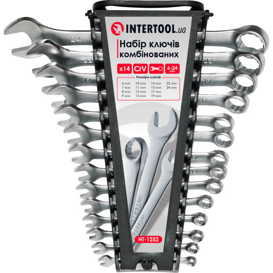 Набор ключей рожково-накидных Intertool HT-1252 6-24 мм 14 шт