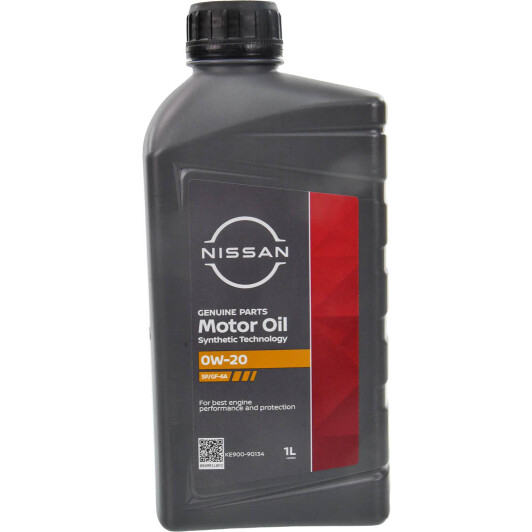 Масло Nissan / Infiniti Motor Oil SP/GF-6A 0W-20 1 л на Mitsubishi Pajero