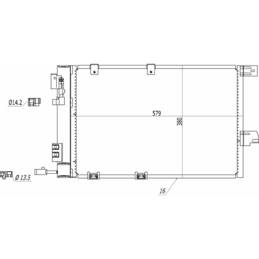 Радіатор кондиціонера Hart 602268