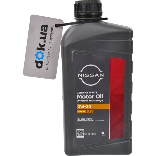 Масло Nissan / Infiniti Motor Oil SP/GF-6A 0W-20 1 л на Mitsubishi Pajero