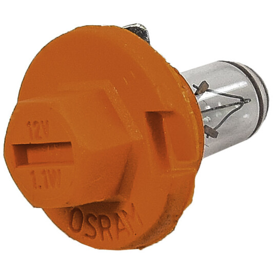 Автолампа Osram Original BAX BX8,4d 1,1 W прозора 2473MFX6