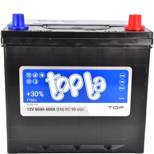 Акумулятор Topla 6 CT-60-R Top JIS 118860