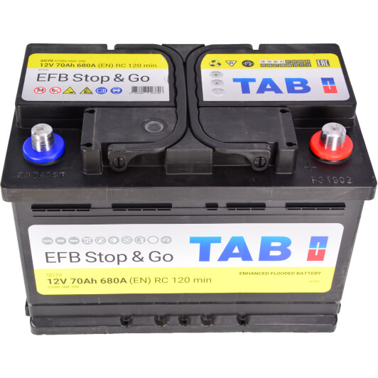 Акумулятор TAB 6 CT-70-R Magic Stop & Go EFB 212070