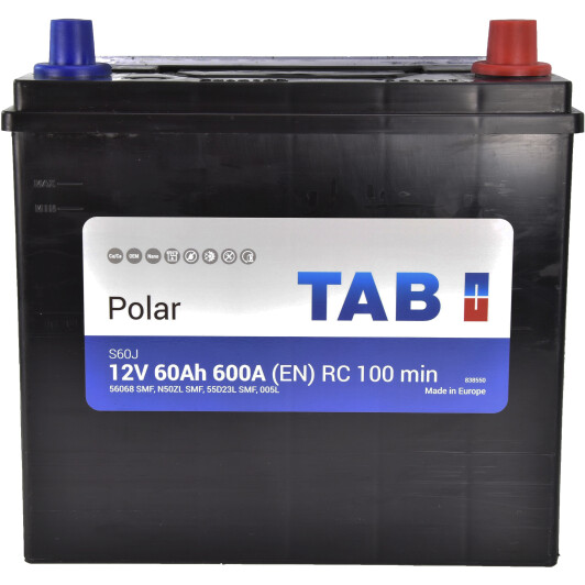 Аккумулятор TAB 6 CT-60-R Polar S JIS 246860