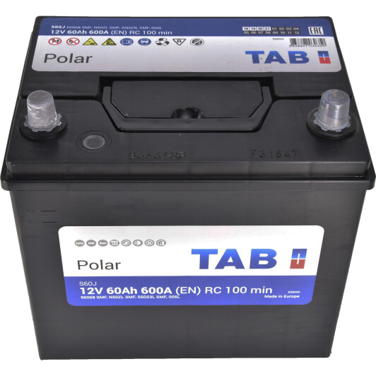 Аккумулятор TAB 6 CT-60-R Polar S JIS 246860