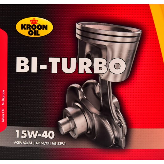 Моторное масло Kroon Oil Bi-Turbo 15W-40 5 л на Chevrolet Lumina