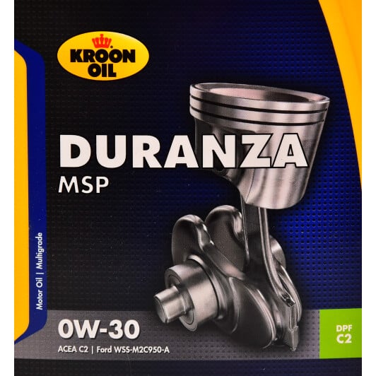Моторна олива Kroon Oil Duranza MSP 0W-30 1 л на Honda Jazz