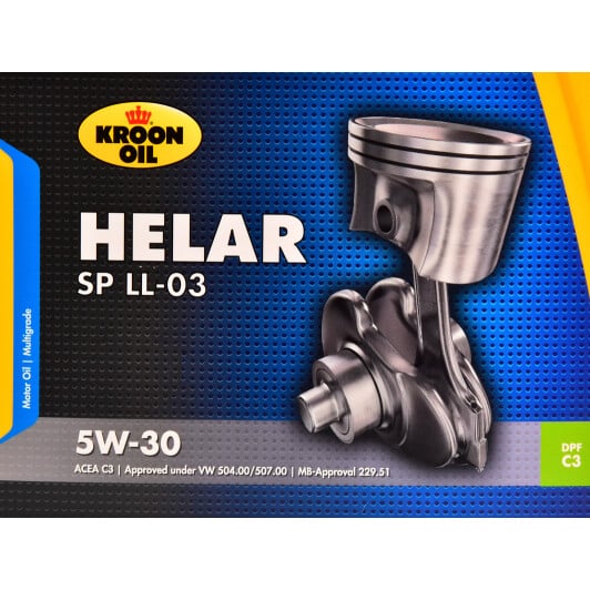 Моторна олива Kroon Oil Helar SP LL-03 5W-30 для Honda StepWGN 4 л на Honda StepWGN
