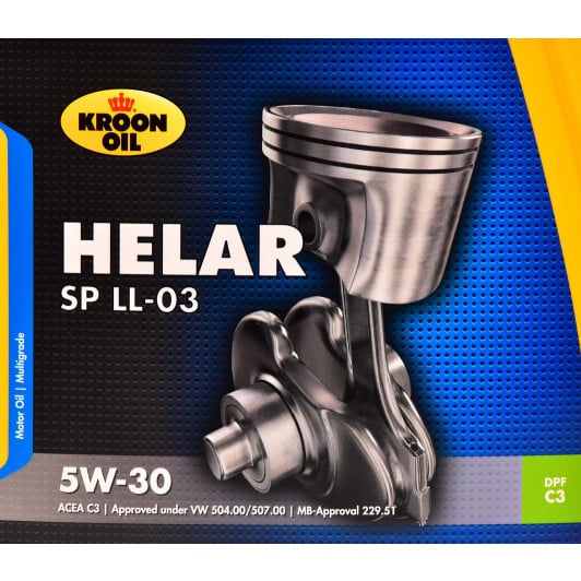 Моторное масло Kroon Oil Helar SP LL-03 5W-30 5 л на Toyota Supra