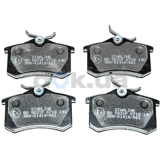 BD S831P Starline Тормозные колодки
