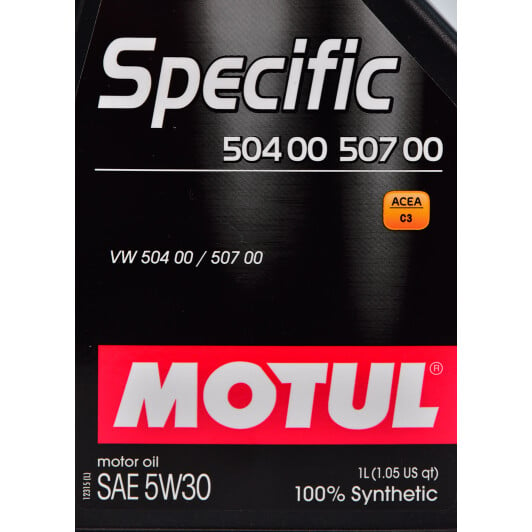 Моторное масло Motul Specific 504 00 507 00 5W-30 1 л на Peugeot 207