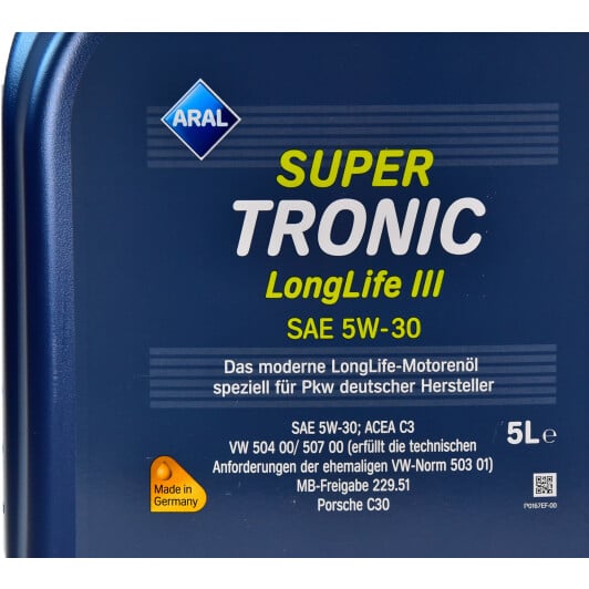Моторное масло Aral SuperTronic LongLife III 5W-30 5 л на Toyota Avensis Verso