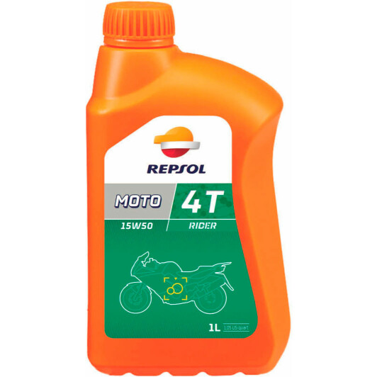 4T Repsol Moto Rider 15W-50, 1 л (RP165M51) моторна олива 4T 1 л