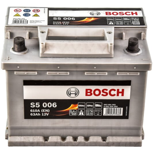 Аккумулятор Bosch 6 CT-63-L S5 Silver Plus 0092S50060
