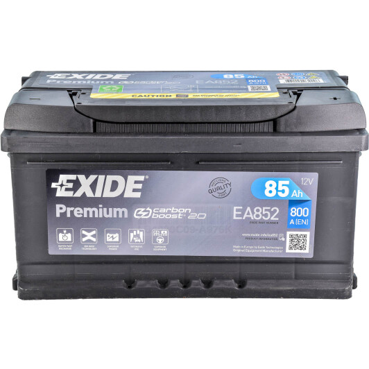 Аккумулятор Exide 6 CT-85-R Premium EA852