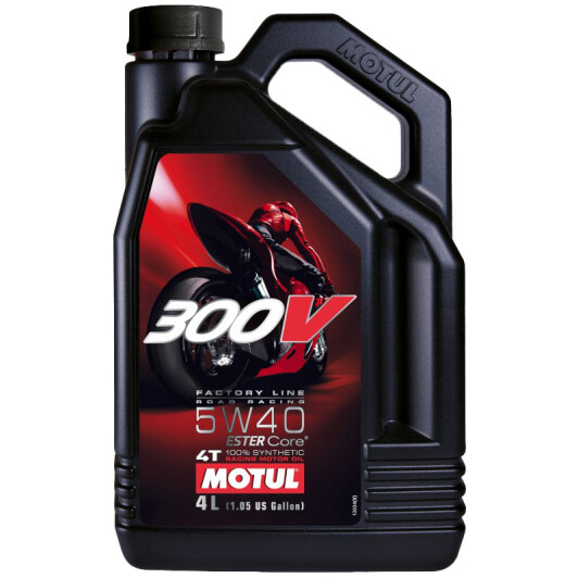 Motul 300V Factory Line Road Racing 5W-40, 4 л (836041) моторное масло 4T 4 л