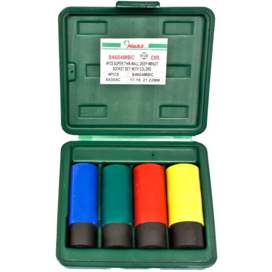 Набор торцевых головок Hans 84604MBC 1/2" (4 пр.)