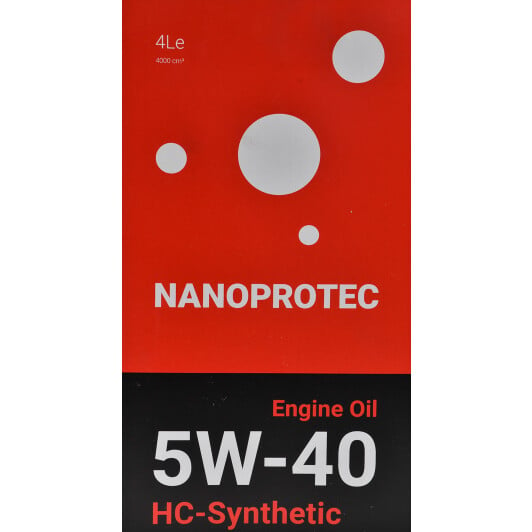 Моторна олива Nanoprotec HC-Synthetic 5W-40 4 л на Nissan Stagea
