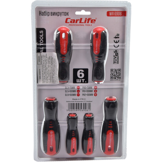 Набор отверток Carlife WR6906 6 шт.