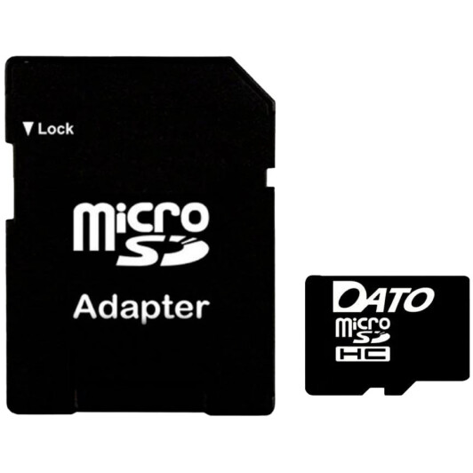 Карта памяти Dato microSDHC 4 ГБ с SD-адаптером