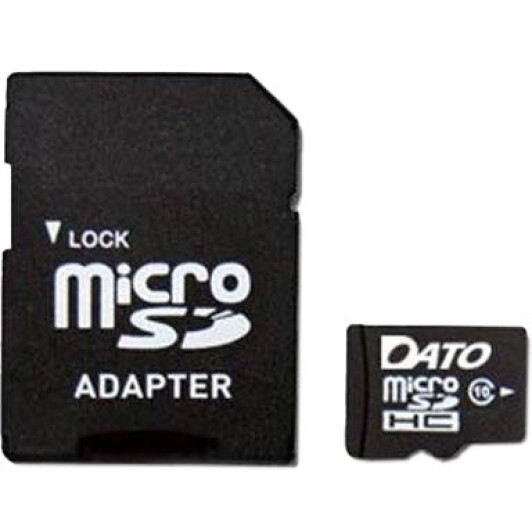 Карта памяти Dato microSDHC 8 ГБ с SD-адаптером