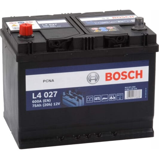 Акумулятор Bosch 6 CT-75-L L4 0092L40270