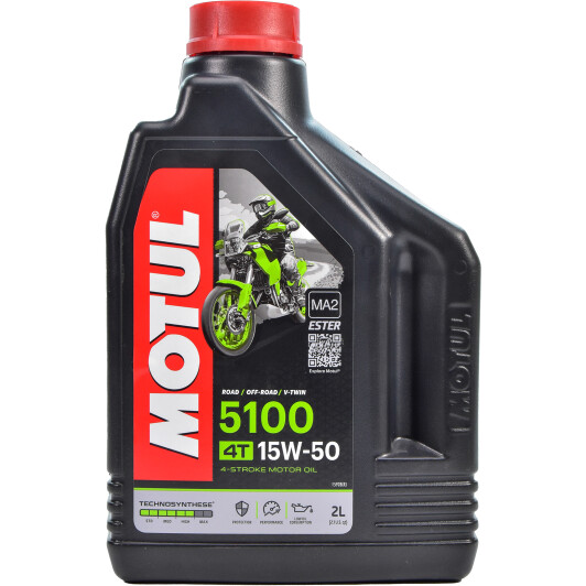 4T Motul 5100 15W-50, 2 л (836721) моторна олива 4T 2 л