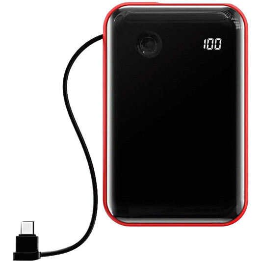 Повербанк Baseus Mini S Digital Display Type-C 10000 mAh 15 Вт красный