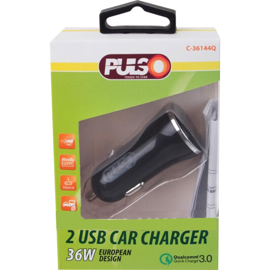 Usb зарядка в авто Pulso C-36144Q