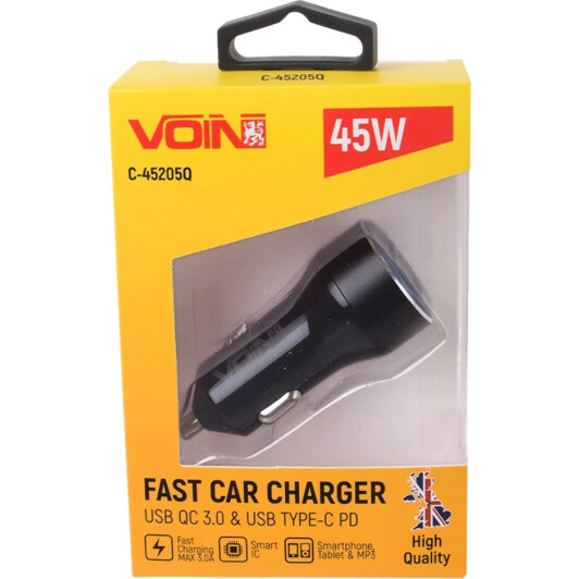 Usb зарядка в авто Voin C-45205Q