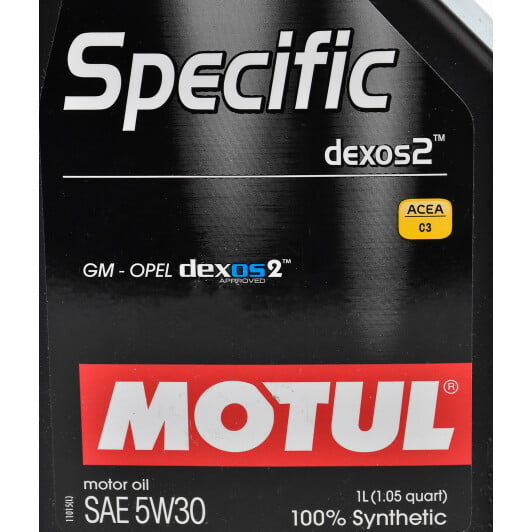 Моторное масло Motul Specific Dexos 2 5W-30 для Chevrolet Trans Sport 1 л на Chevrolet Trans Sport