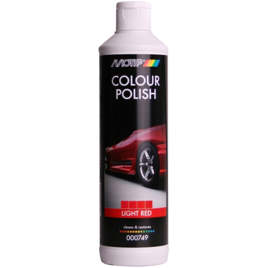 Кольоровий поліроль для кузова Motip Color Polish світло-червоний 500 мл