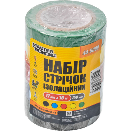 Набор изоленты MasterTool 44-9000 ассорти ПВХ 5 шт